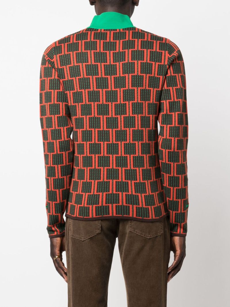 Multicolour Geometric Sweater