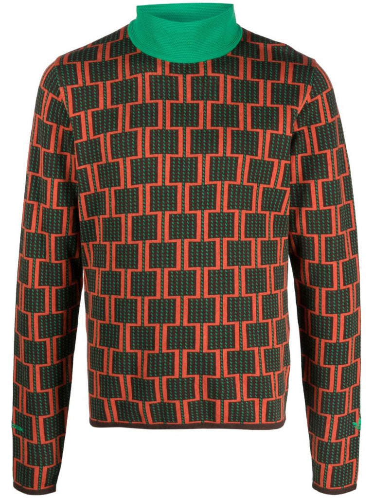 Multicolour Geometric Sweater