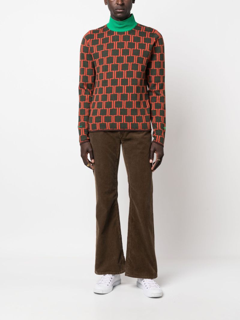 Multicolour Geometric Sweater