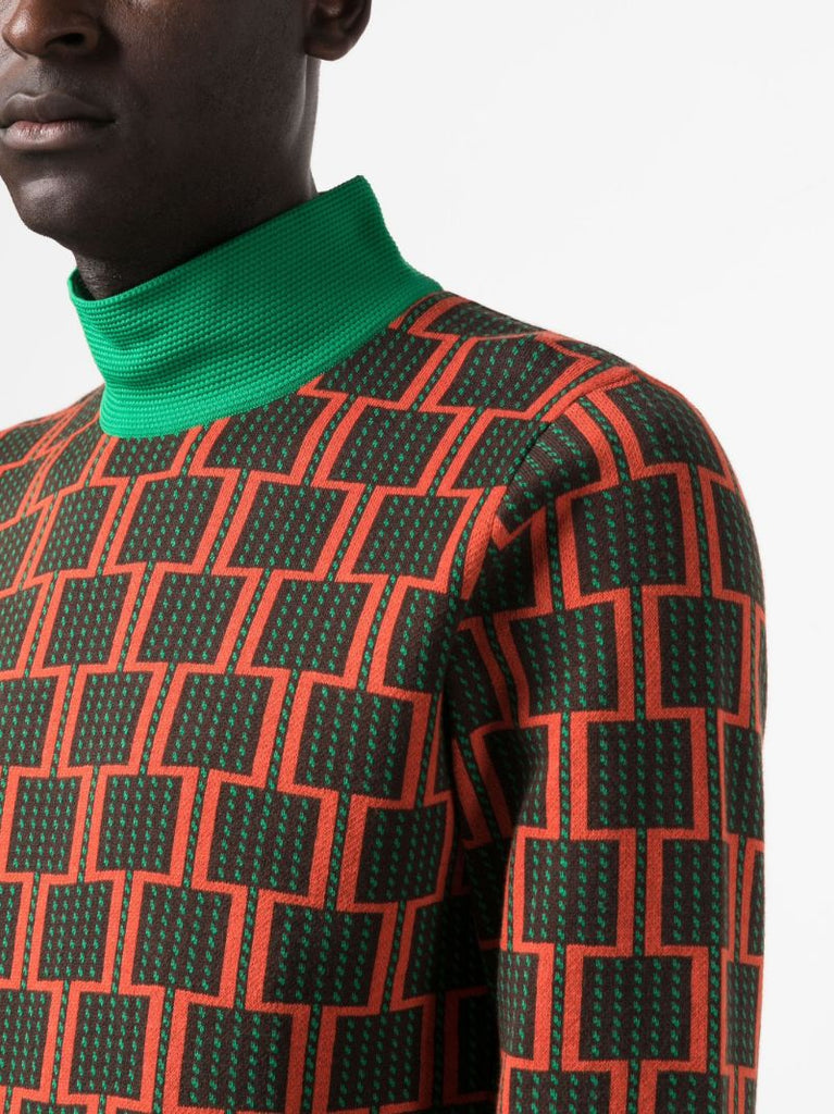 Multicolour Geometric Sweater