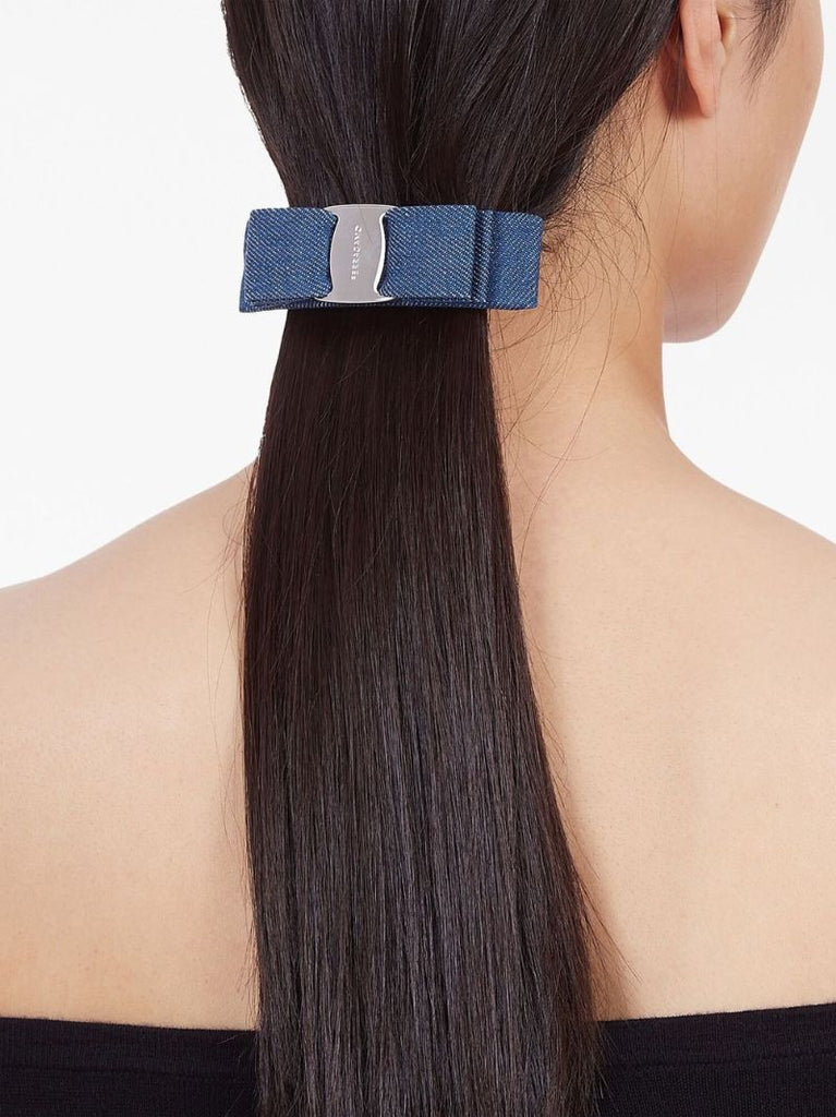 Blue Vara Bow Hair Clip