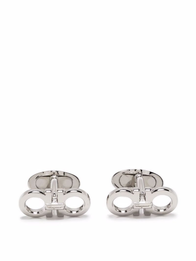 Silver-tone Gancini Cufflinks