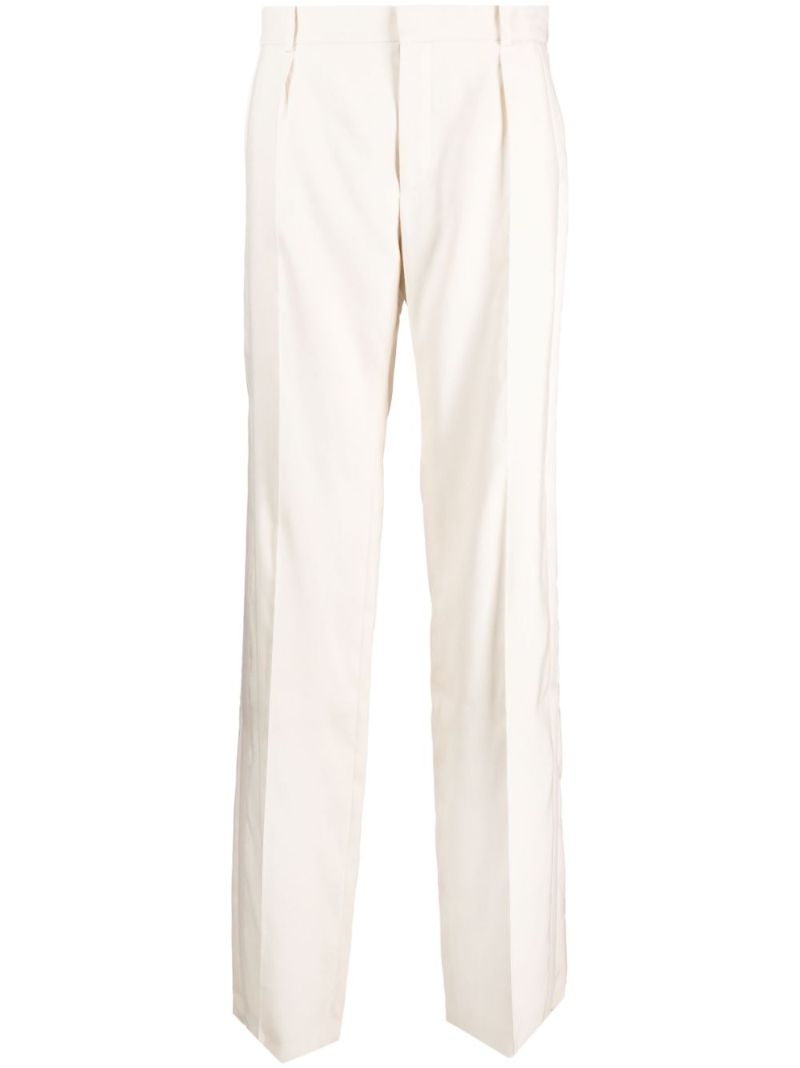 White Straight-leg Trousers