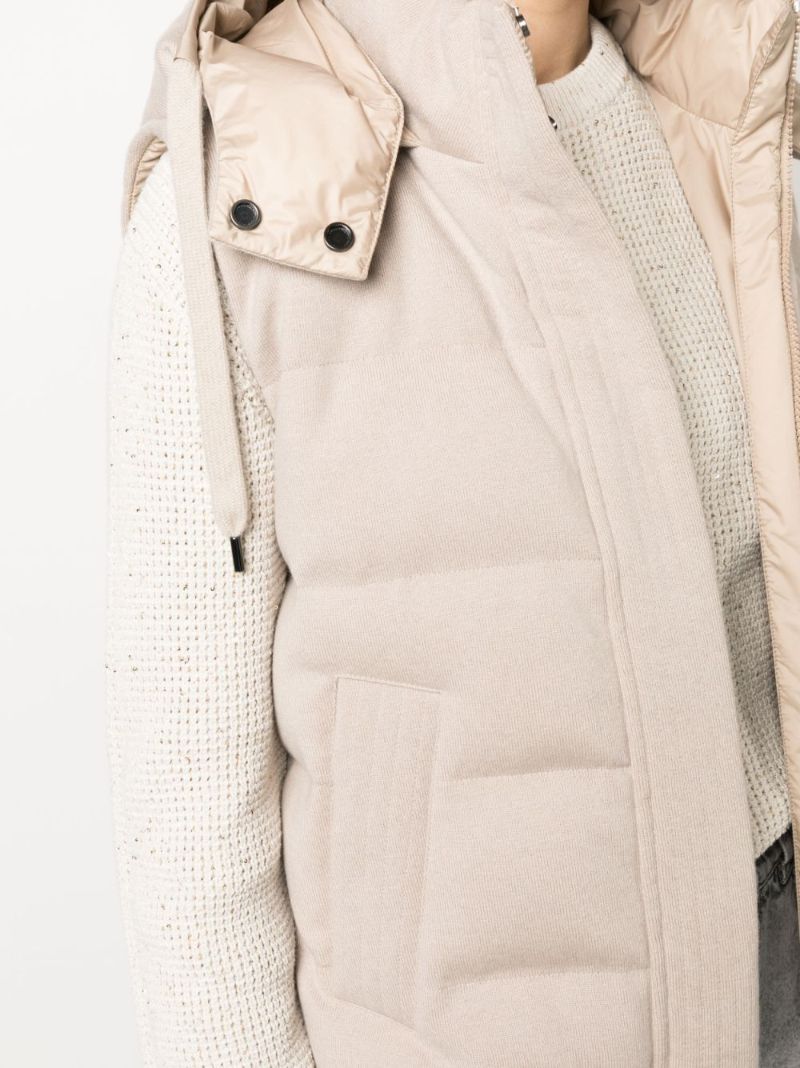 Neutral Reversible Hooded Gilet