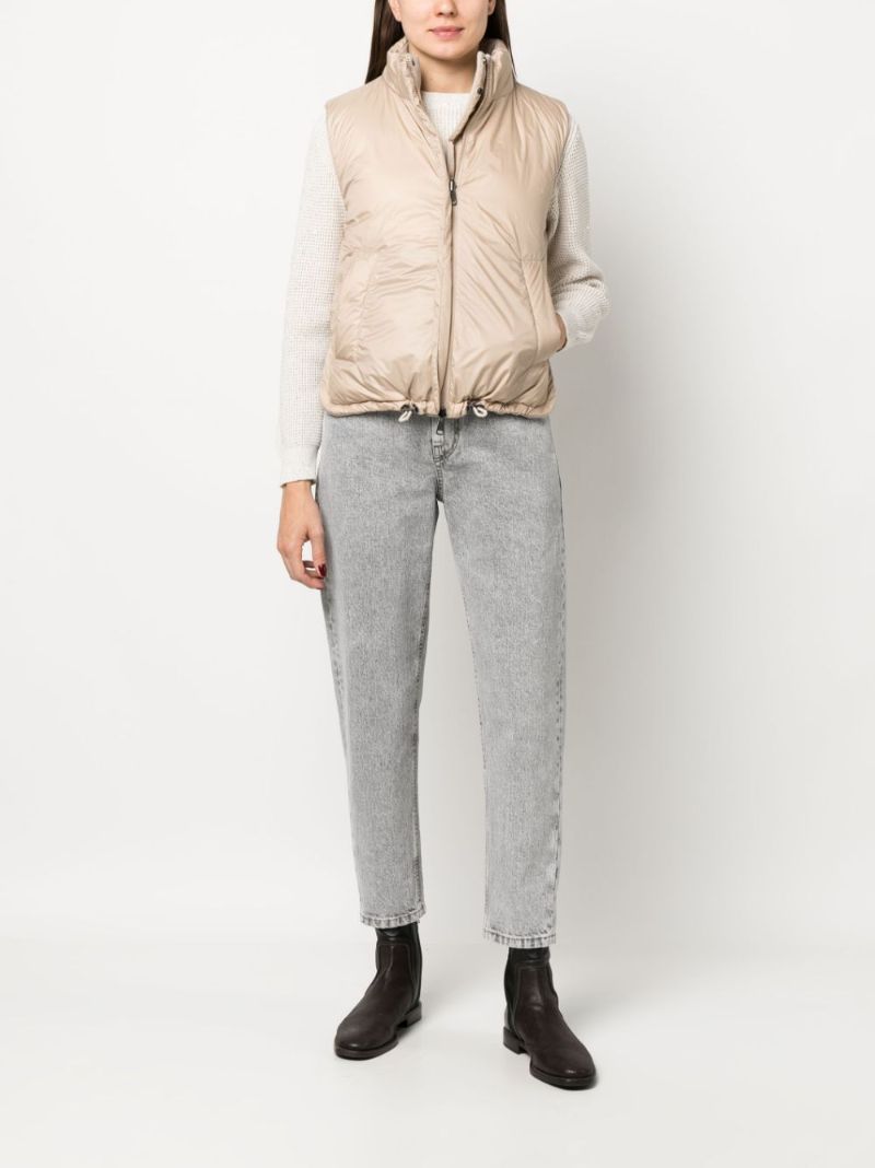 Neutral Reversible Hooded Gilet