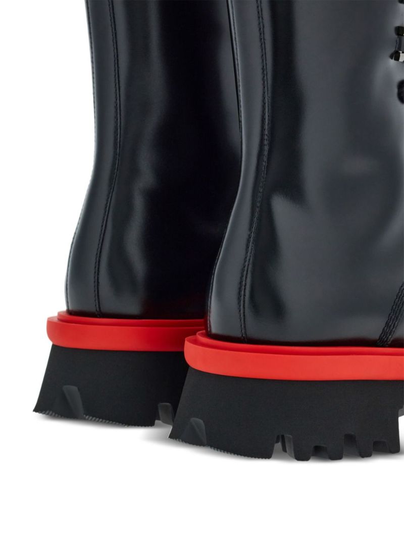 Black Chunky Combat Boots
