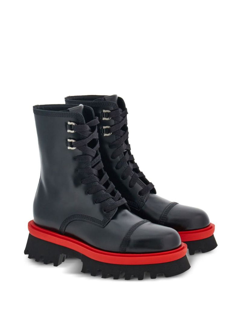 Black Chunky Combat Boots
