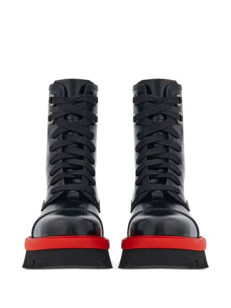 Black Chunky Combat Boots