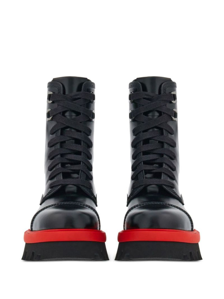 Black Chunky Combat Boots