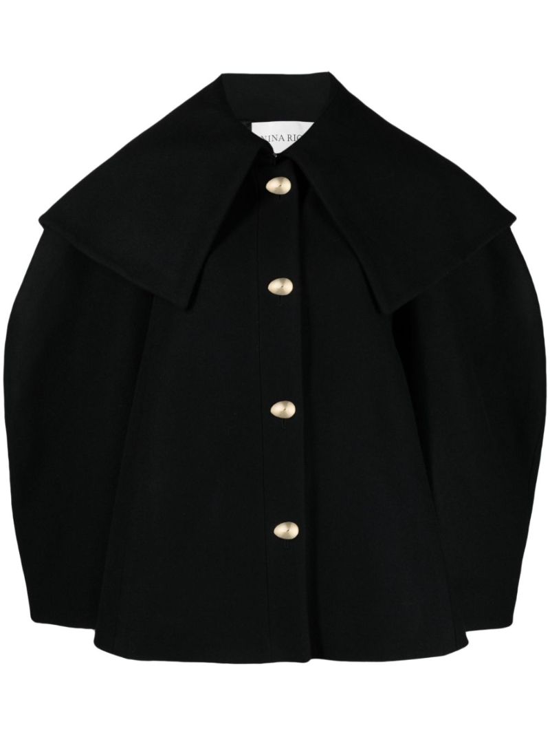 Black Cocoon Coat