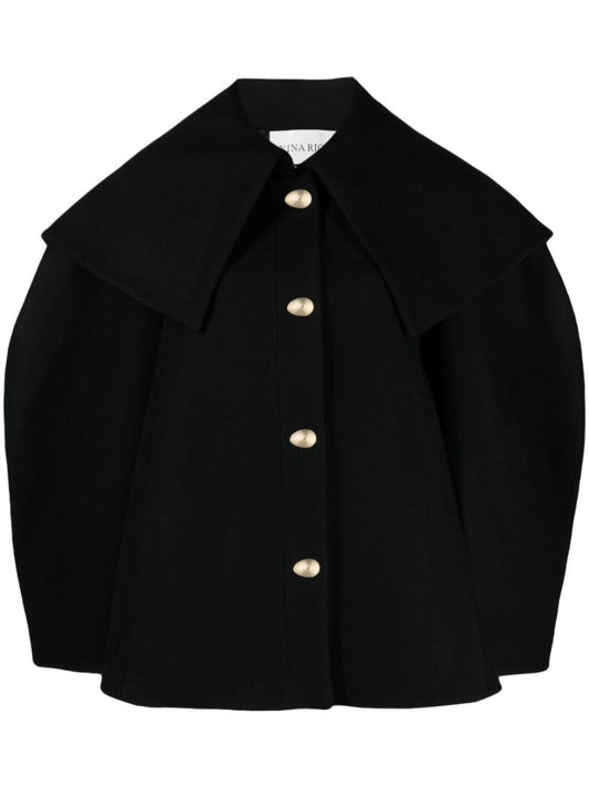 Black Cocoon Coat