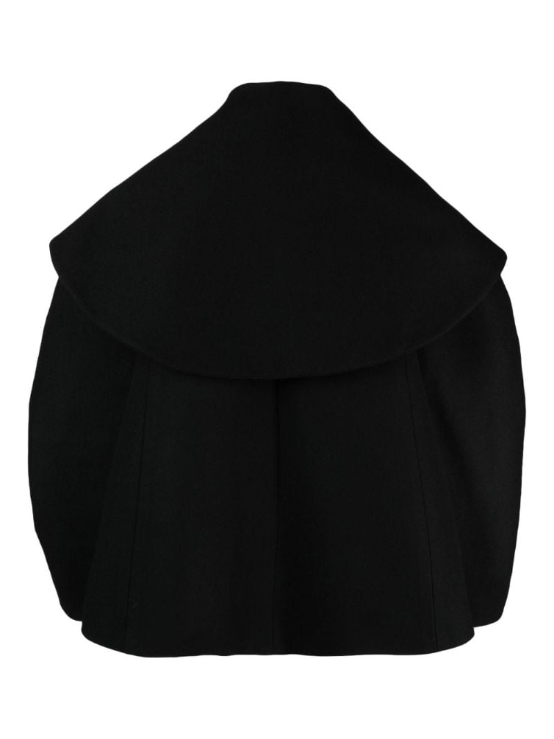 Black Cocoon Coat