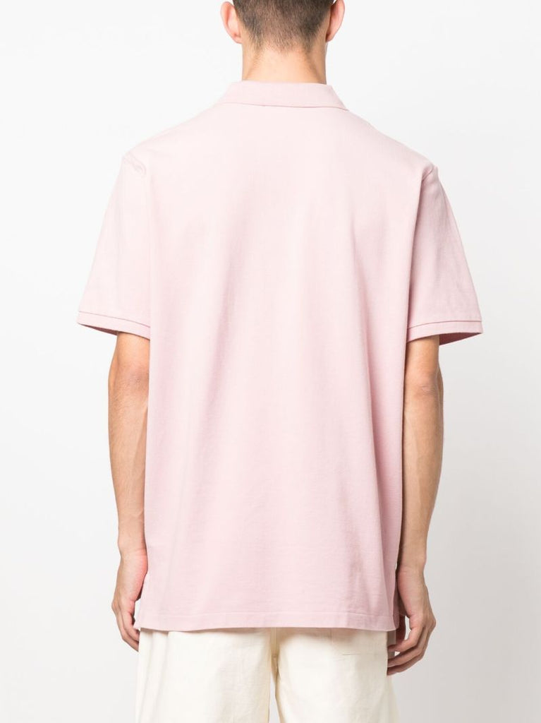 Pink Polo Pony Embroidered Cotton Polo Shirt