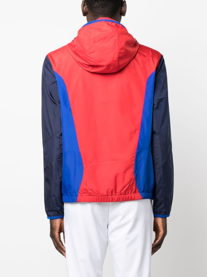 Blue Polo Pony Colourblock Windbreaker Jacket
