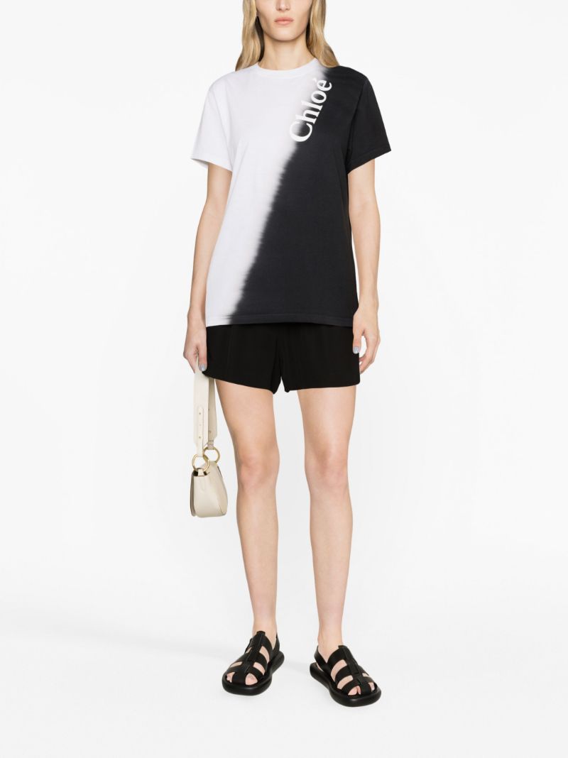 Black Logo Print T-shirt