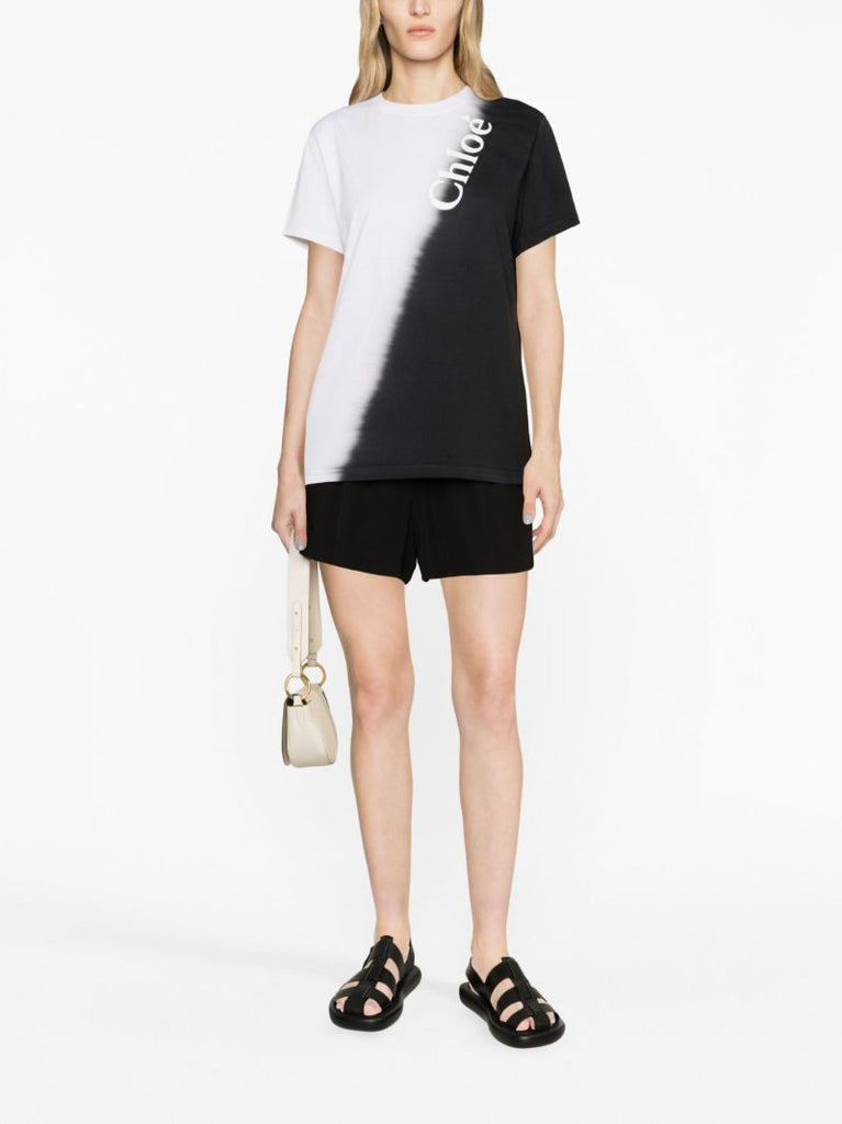 Black Logo Print T-shirt