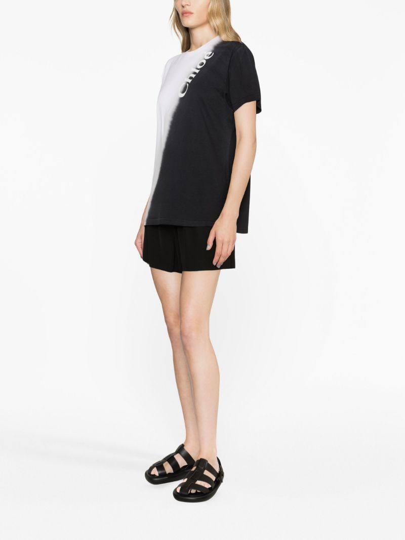Black Logo Print T-shirt