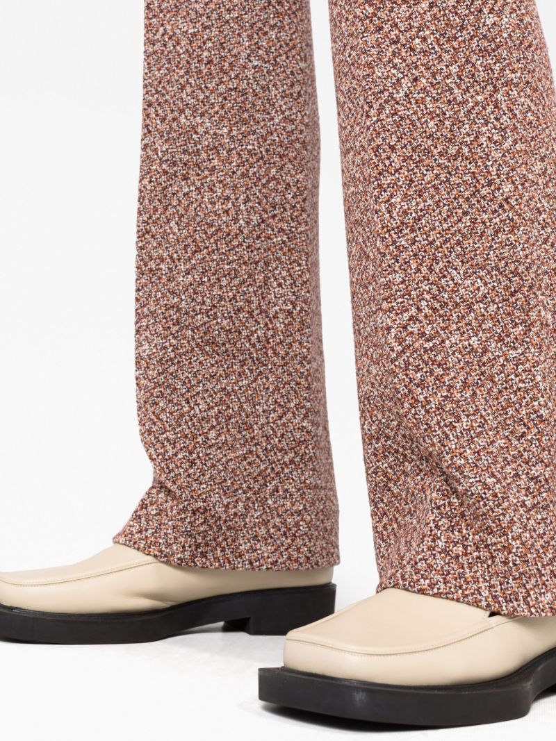 Brown High-waist Tailored Trousers