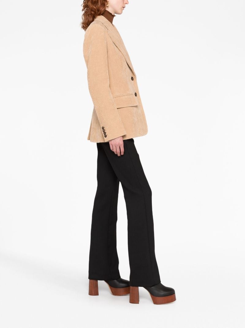 Beige Single Breasted Blazer