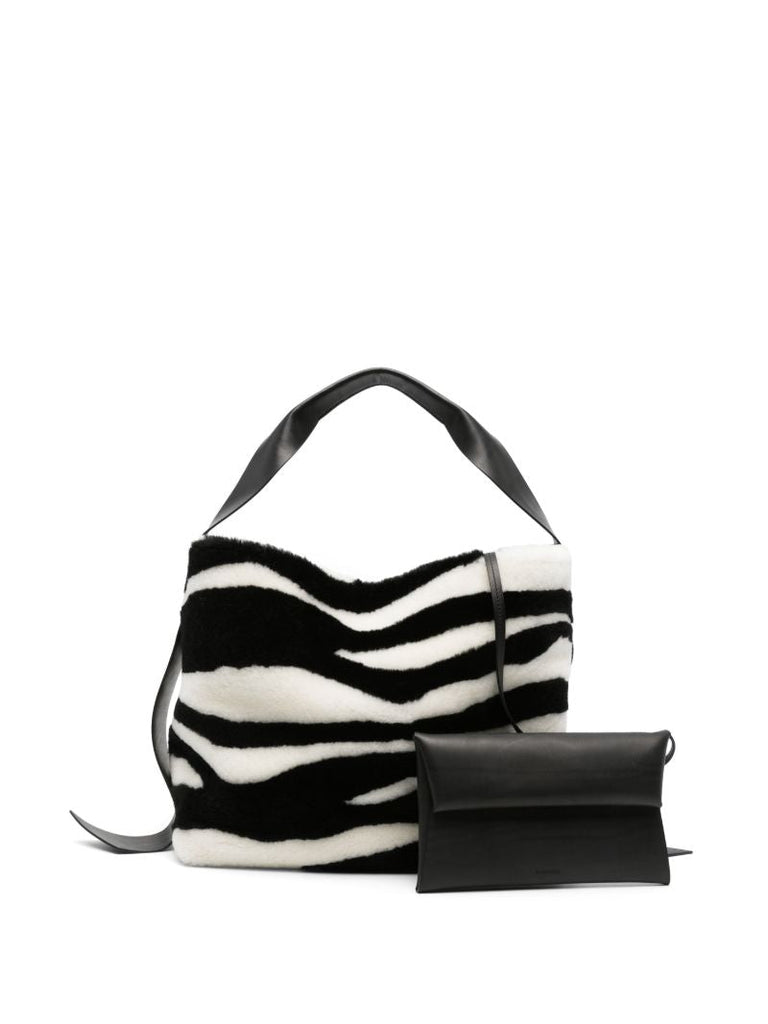 Black Zebra-print Tote Bag
