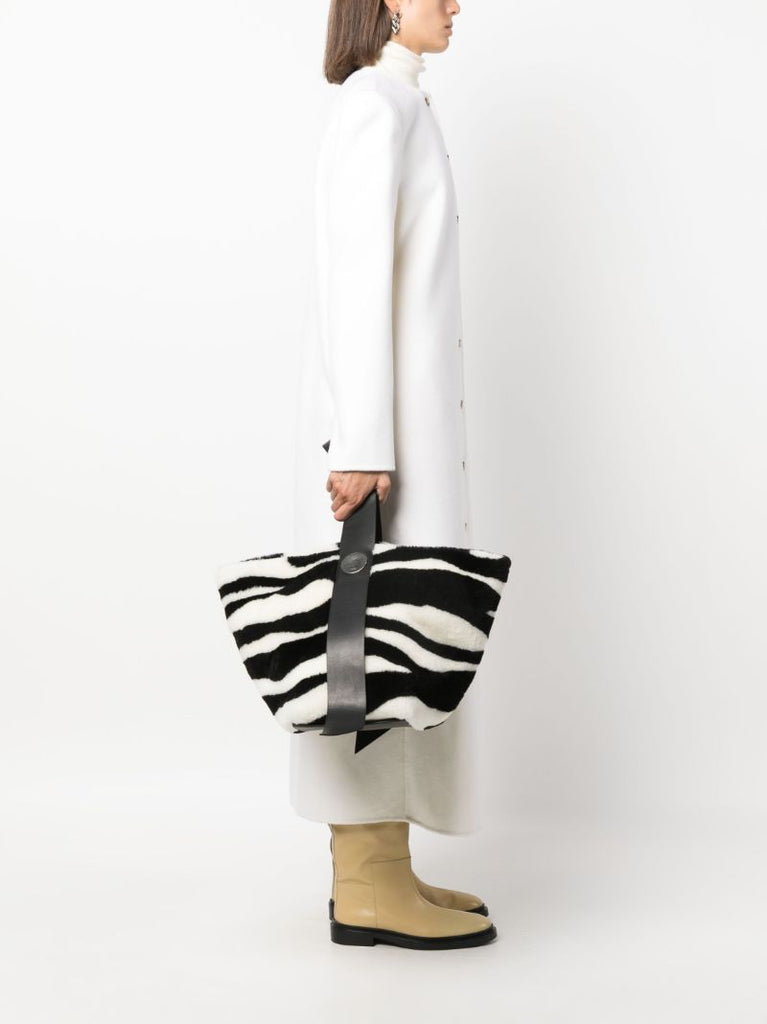 Black Zebra-print Tote Bag