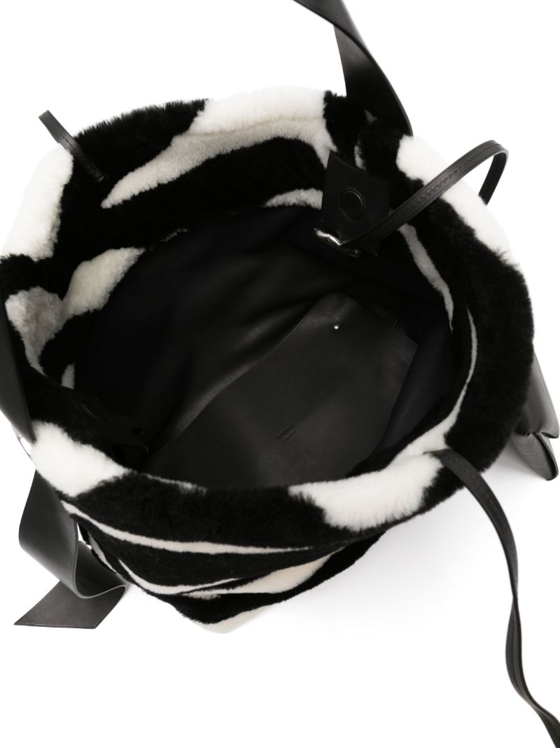 Black Zebra-print Tote Bag