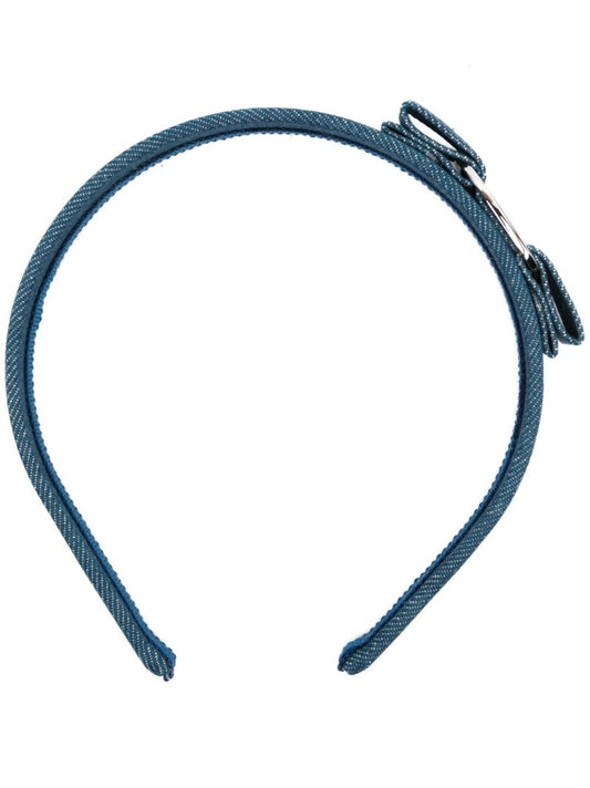 Blue Vara Bow Denim Headband