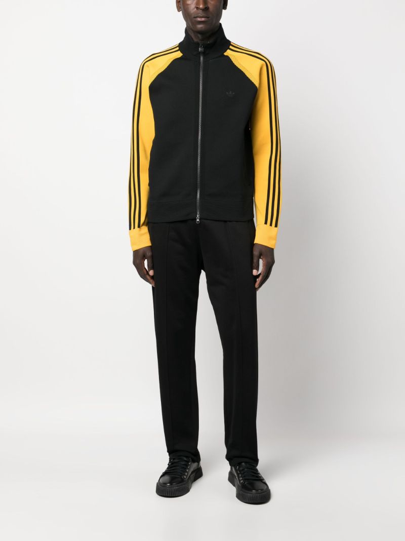 X Wales Bonner Black Zip-up Track Jacket