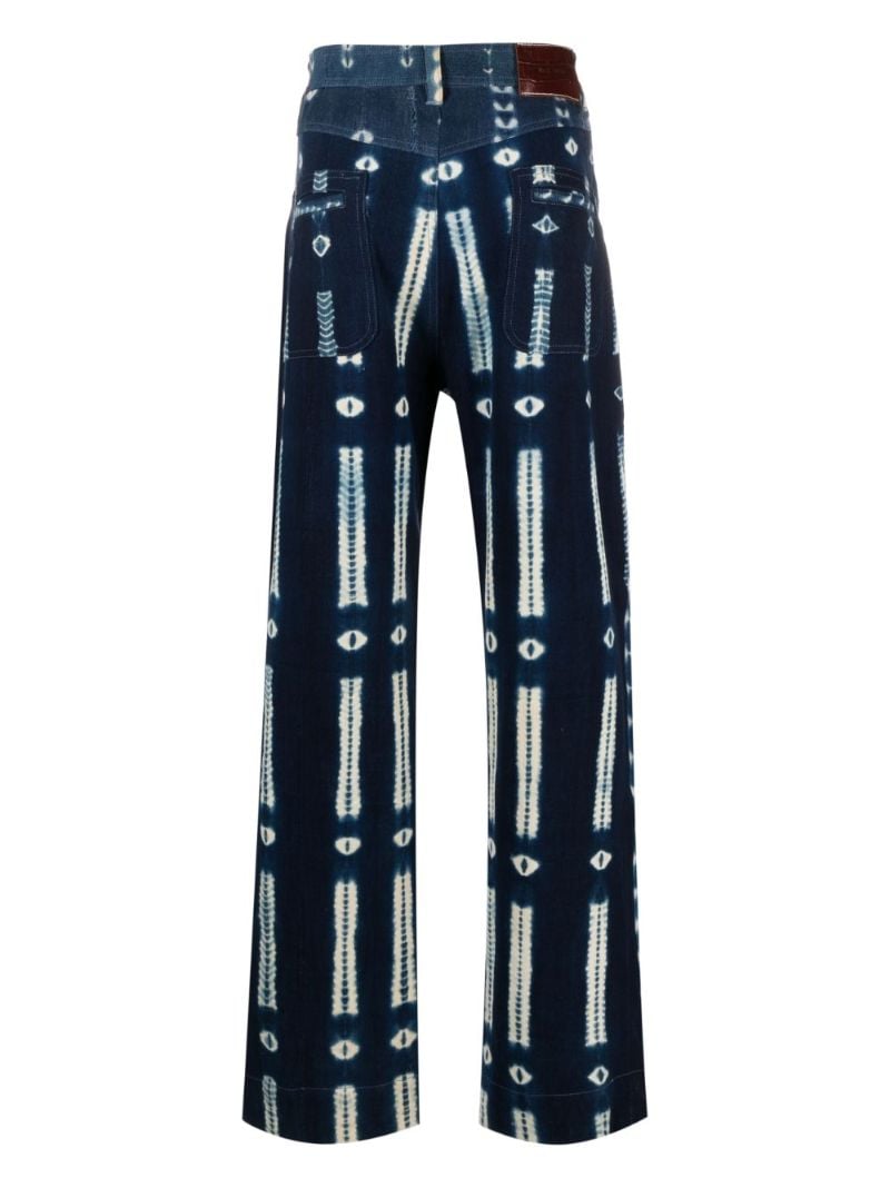 Blue Miles Tie-dye Straight-leg Jeans