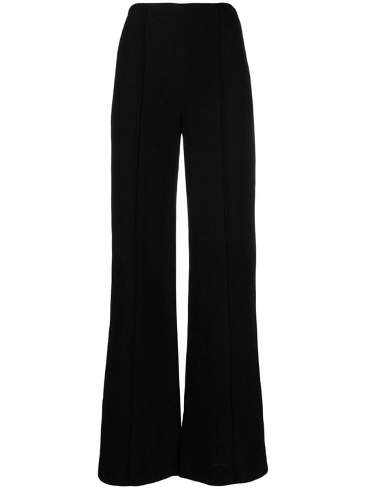 Black High Waist Flared Trousers