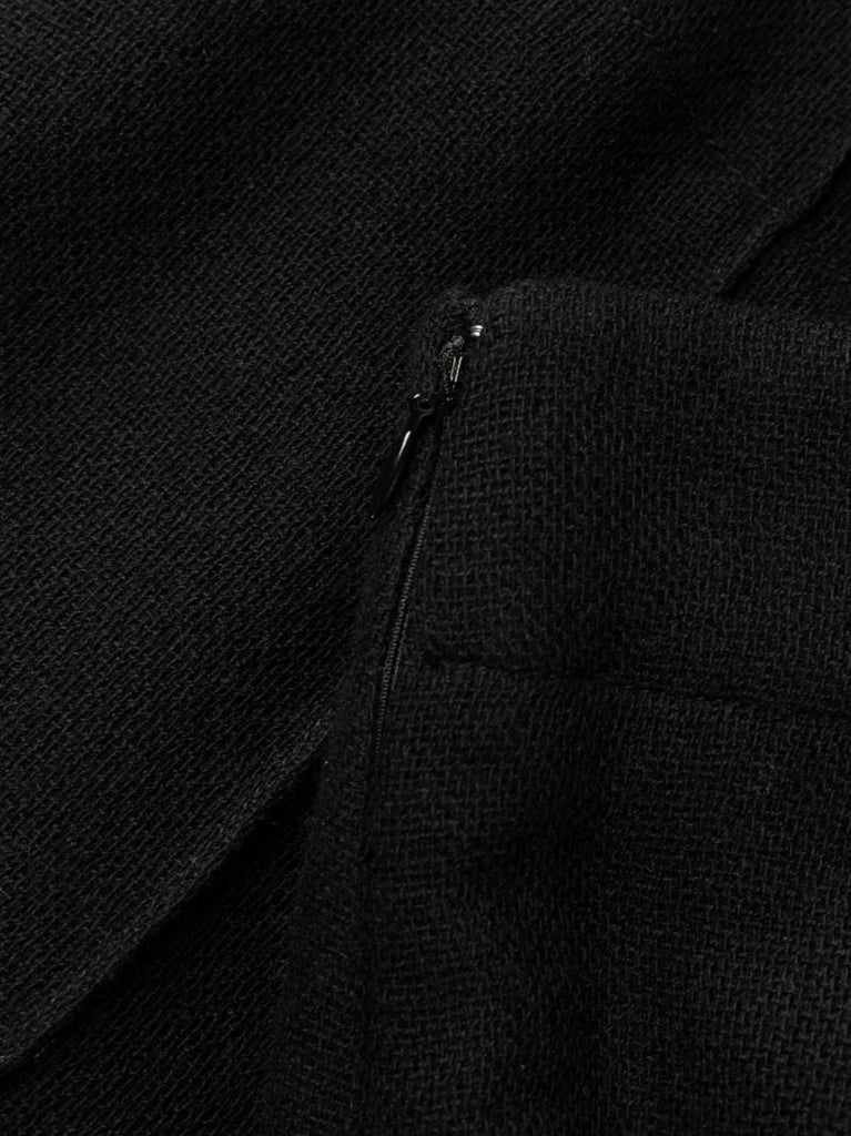 Black High Waist Flared Trousers