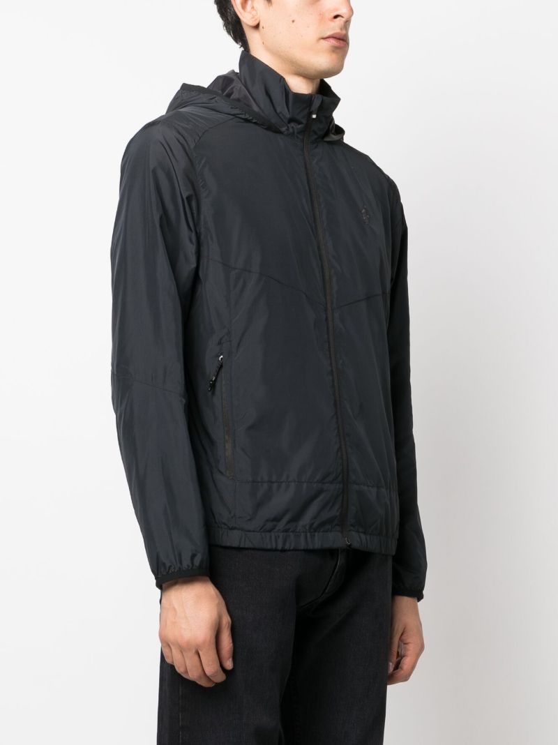 Black Logo-embroidered Performance Jacket