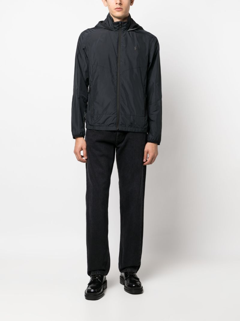 Black Logo-embroidered Performance Jacket