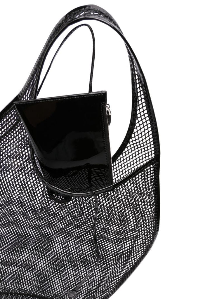 Black Mesh Tote Bag
