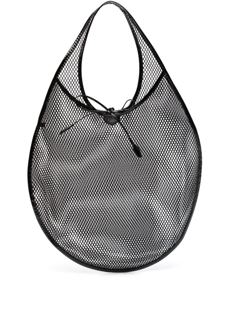 Black Mesh Tote Bag