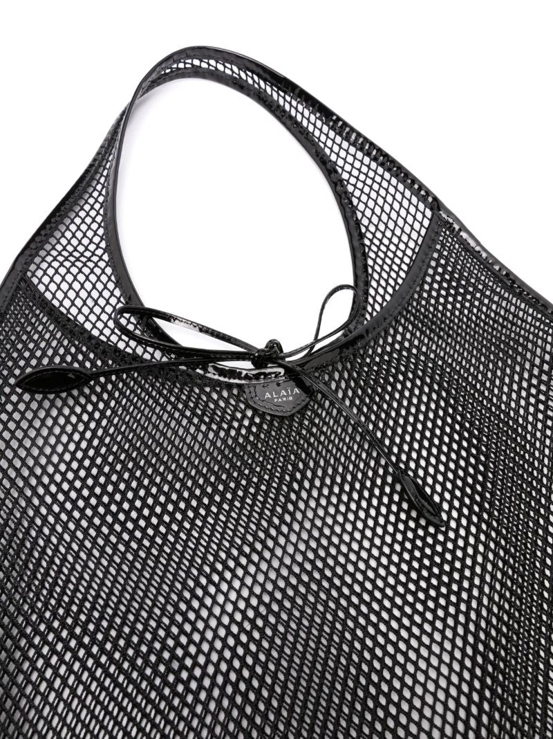 Black Mesh Tote Bag