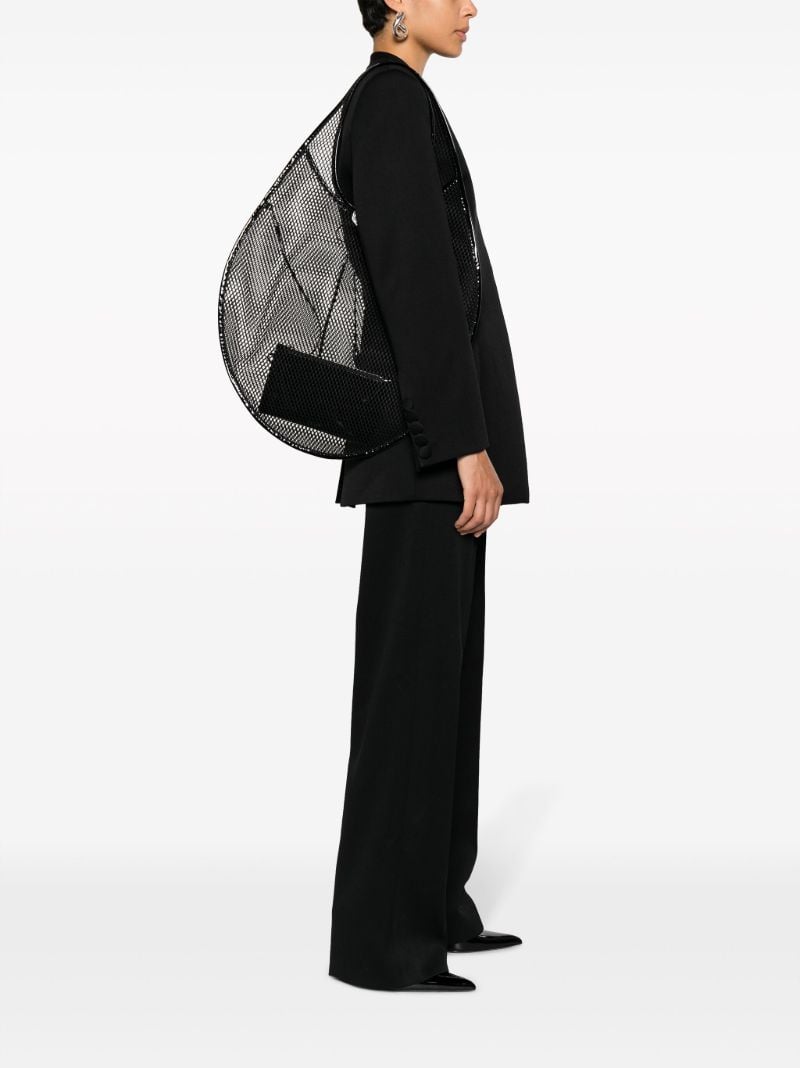 Black Mesh Tote Bag