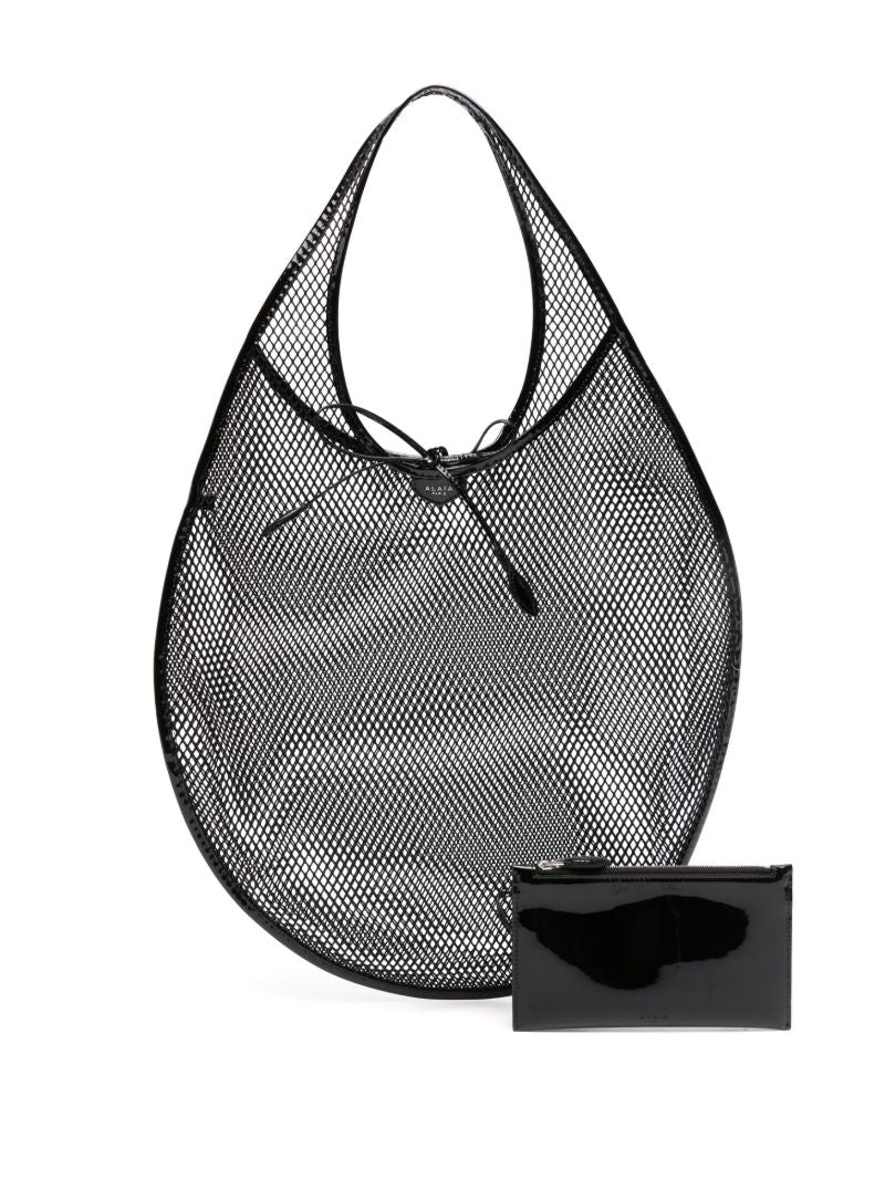 Black Mesh Tote Bag