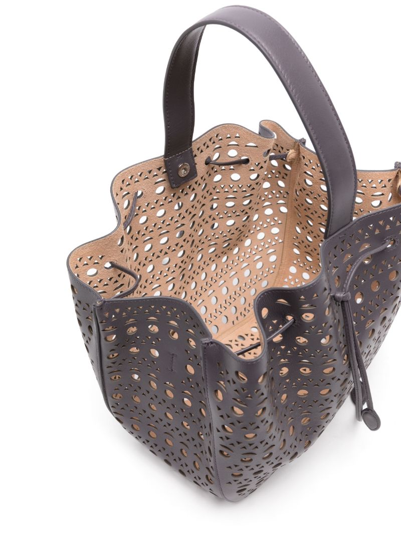 Grey Rose Matrie 28 Leather Tote Bag