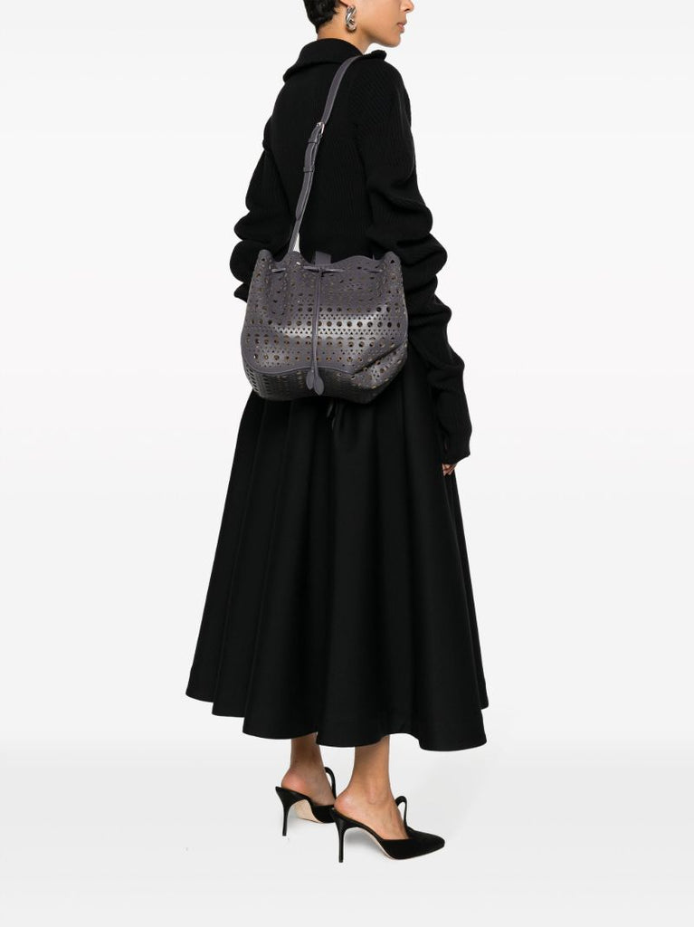 Grey Rose Matrie 28 Leather Tote Bag
