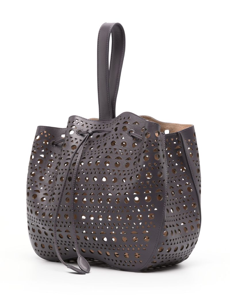 Grey Rose Matrie 28 Leather Tote Bag