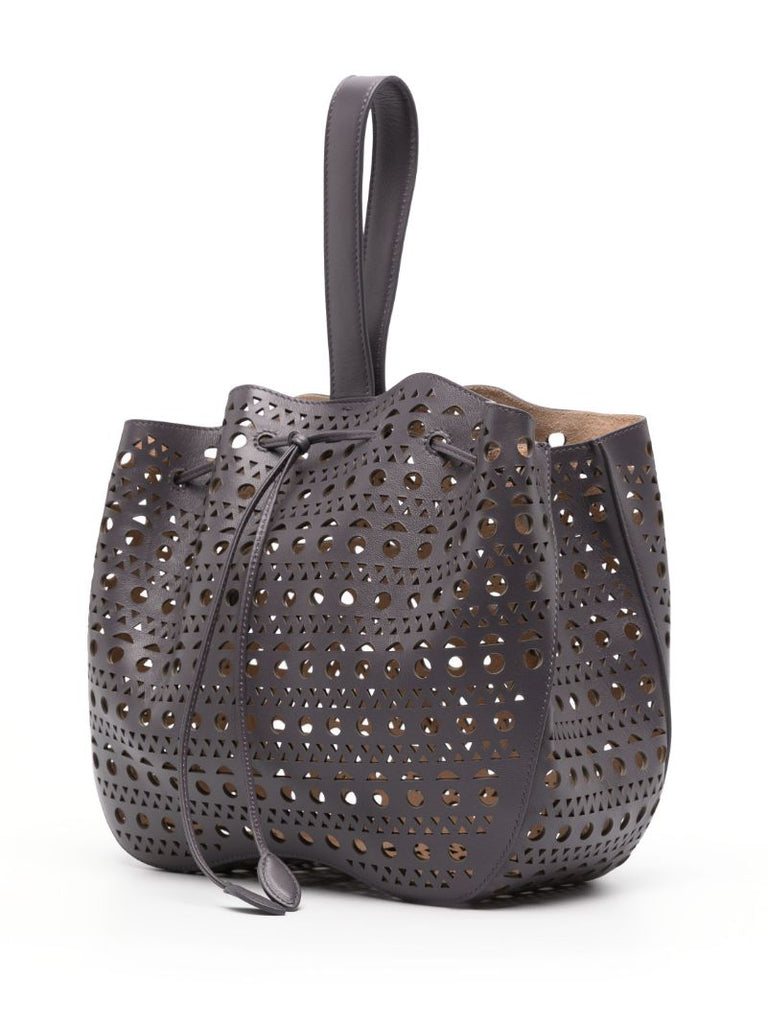 Grey Rose Matrie 28 Leather Tote Bag