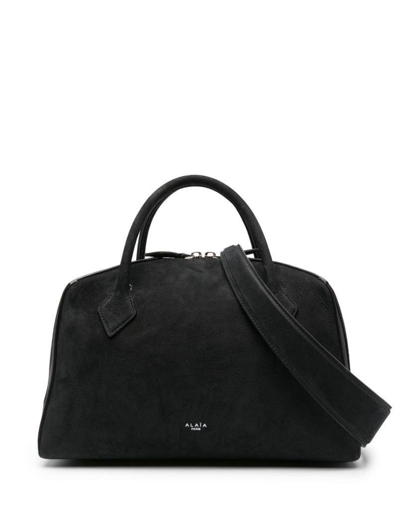 Black Le Losange Suede Tote Bag