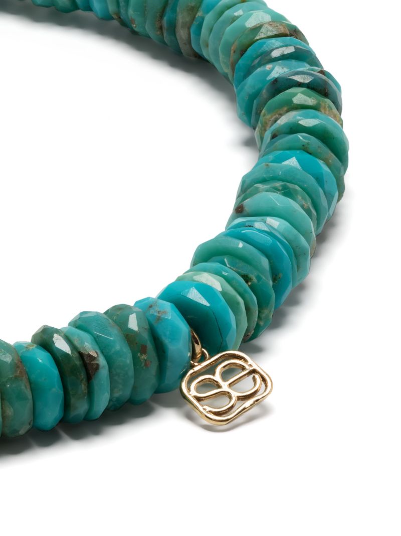 14k Yellow Gold Evil Eye Turqoise and Diamond Bracelet