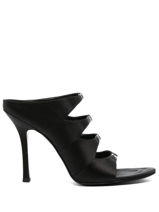 Black Lolita 105 Satin Sandals