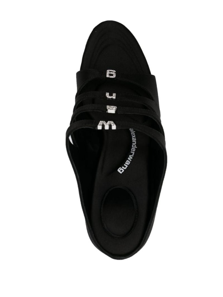 Black Lolita 105 Satin Sandals