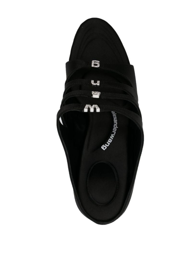 Black Lolita 105 Satin Sandals