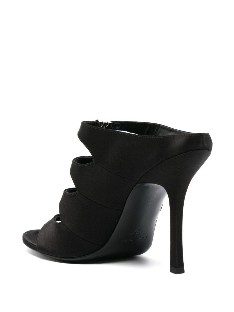 Black Lolita 105 Satin Sandals