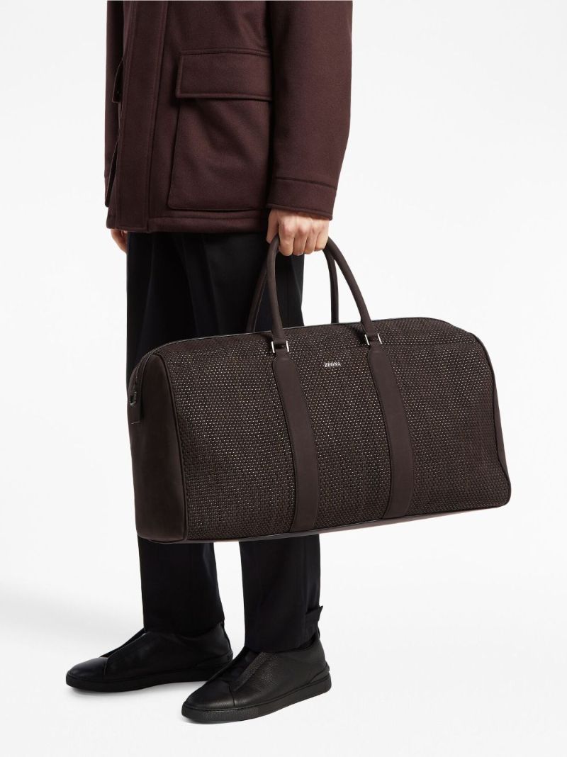 Brown Leather Holdall Bag