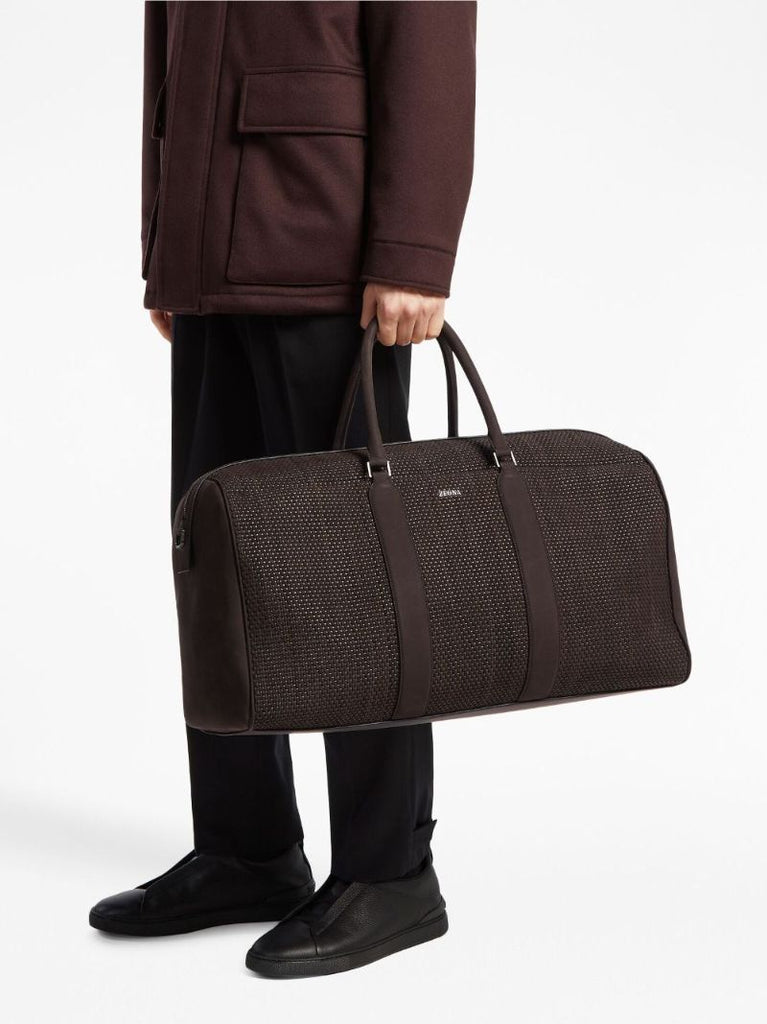 Brown Leather Holdall Bag